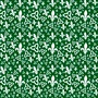 Tissu franco-ontarien (fond vert) - Audrey Debruyne - Sam'Oz