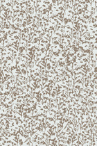 Painted Abstract Floral Texture Blender Print in Taupe on White